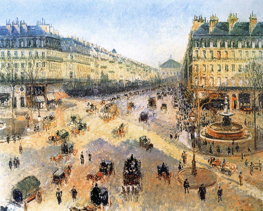 Theater Square, the French winter morning